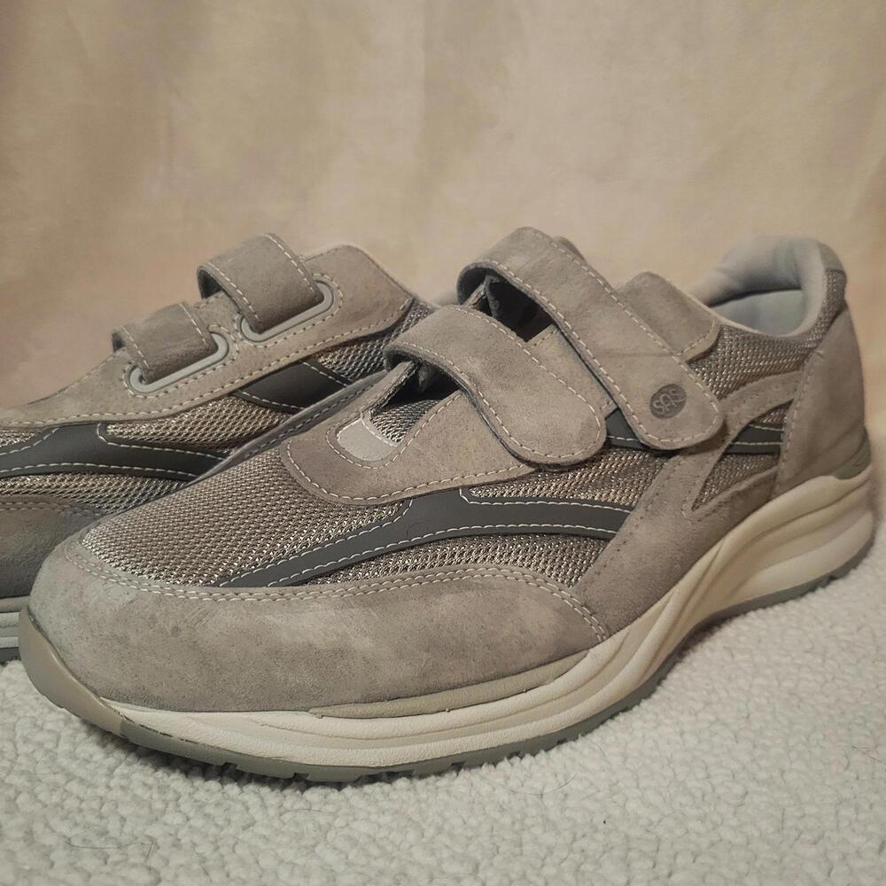 SAS Men's JV Mesh EZ Strap Sneaker Orthopedic Gray Adj Straps NWOB - Size 15 - Picture 3 of 9